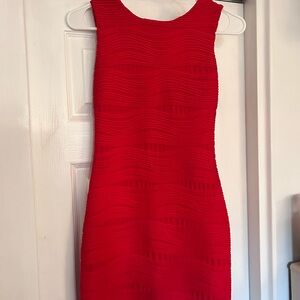 Elegant Red Sleeveless Dress